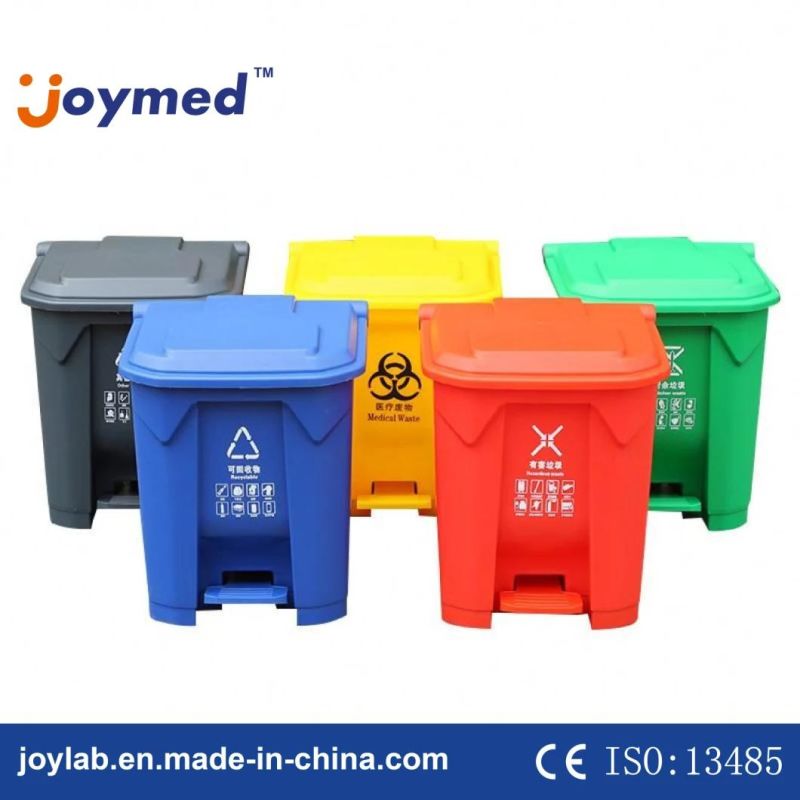 Best Price 87L Plastic Step-on Trash Can Hands-Free Waste Bin Large Capacity Commercial Utility Step Foot Pedal Garbage Bin