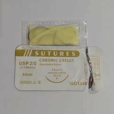 Factory Price Surgical Chromic Catgut Sutures with Different Size