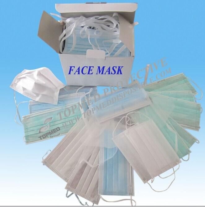 Ce&ISO Nonwoven Face Mask, 3ply Medical Face Mask with Round Loop