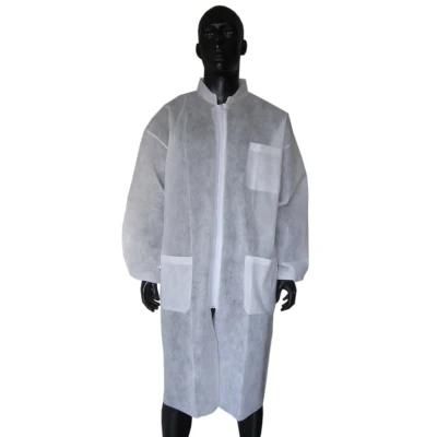 PP/PP+PE/SMS/SMMS Non Woven Disposable Lab Coats Visit Gown