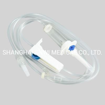 CE ISO Certification Medical Equipment IV Disposable Infusion Giving Set with Needle Luer Slip Lock