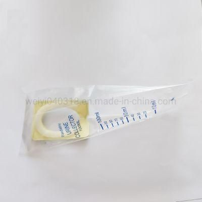 100ml 200ml Disposable Pediatric Urine Collector Urine Bag with CE&ISO