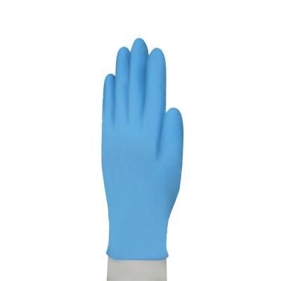 2021 New Arrival Blue Disposable Powder-Free Medical Nitrile Examination Gloves