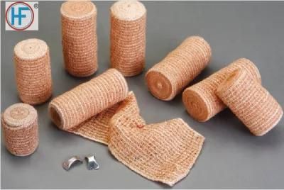Mdr CE Approved Cleaning Resistant Cotton and Spandex Hemostasis Elastic Crepe Bandage