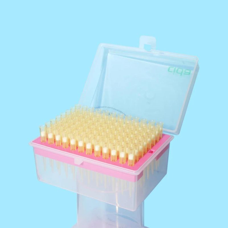 Disposable Lab Supplies Sterile DNA Rna Free High Accuracy Racked Pipette Filter Tips for Hospital Use