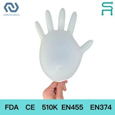Multi Use Powder Free 510K En455 Disposable Latex Gloves