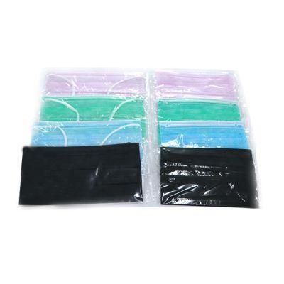 Factory PP 3-Ply Face Mask Non-Wove Medical Face Mask Black Mask