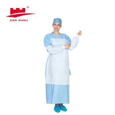 En 13795 Medical Gown Reinforced Isolation Clothing