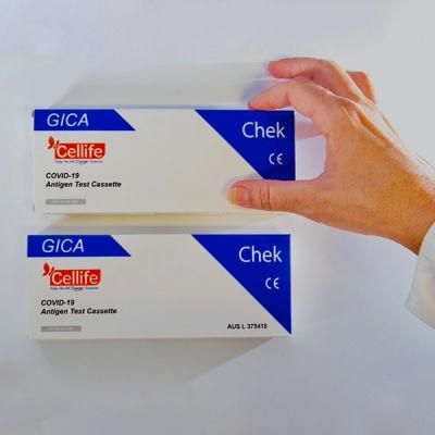 Single Package Individual Cellife Home Use Antigen Self Test for Europe Australia Nasal Swab Rapid Test Kits Cassette