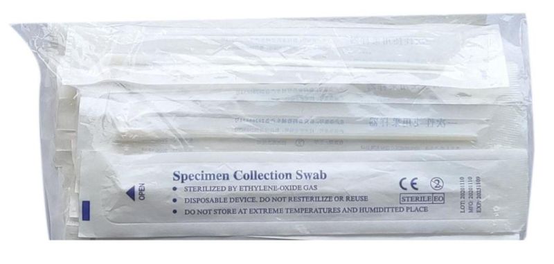 Medical Supply Sterile Specimen Collection/Sampling Flocked Swabs with Medical Materials Made Oral Swabs or Nasal Swabs