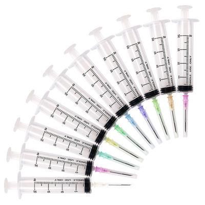 Disposable Sterile Plastic Transparent Visual Scale 1ml Syringe with Needle for Vaccine Injection