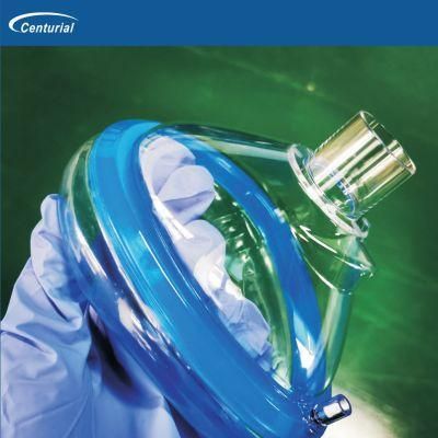 Latex Free Air Cushion PVC Anesthesia Mask with CE ISO Certificate