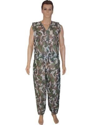 Nonwoven Disposable Cleanroom Use Camouflage Coverall