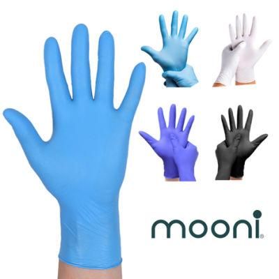 Strong Quality Powdered Free Non-Sterile Nitrile Gloves with Malaysia Gloves