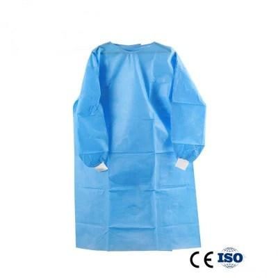 ISO Certified Surgical Gown, Knitted Cuff, Elastic Cuff, Sterilized and Unsterilized