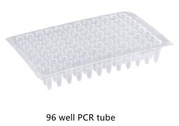 PCR Tube 96 Well Microplate PCR Kit Labware PCR Tube 96 Well Reaction Half Skirted Rack Tube