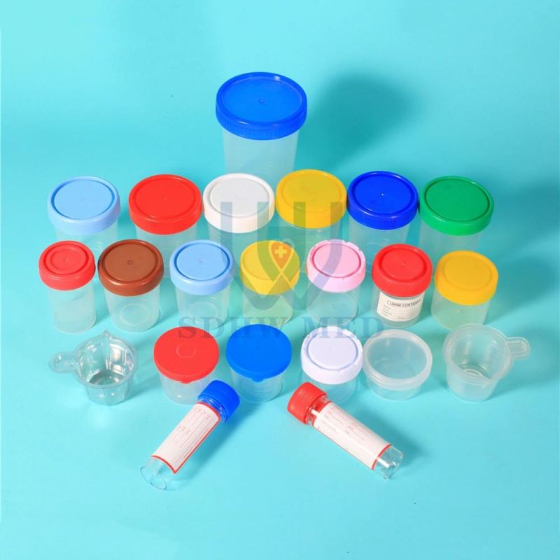 Sterile Container with Scoops Fecal Plastic Disposable Stool Collection Container