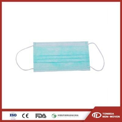 Good Quality Ear-Loop Round Elastic Pleated Filter Non-Woven 3 Ply Disposable Face Mask