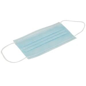 China Ce Safety Surgical Wholesale Blue Non-Woven 3 Layer Facial Mask