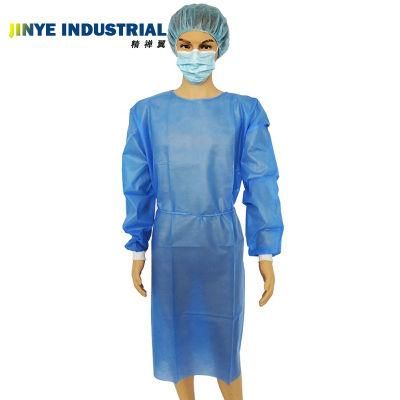 Hospital Patient Visitor Protector Impervious Standard Surgical Gown Disposable Isolation Gown CPE Protective Surgical Clothing Isolation Gown