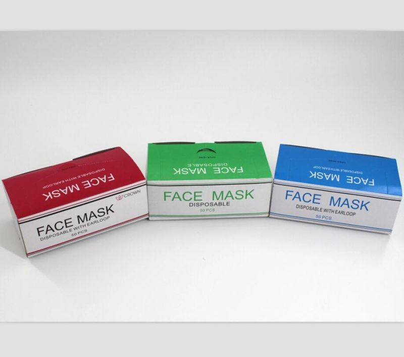 Non Woven 3 Layer Disposable Laboratory Face Mask with CE