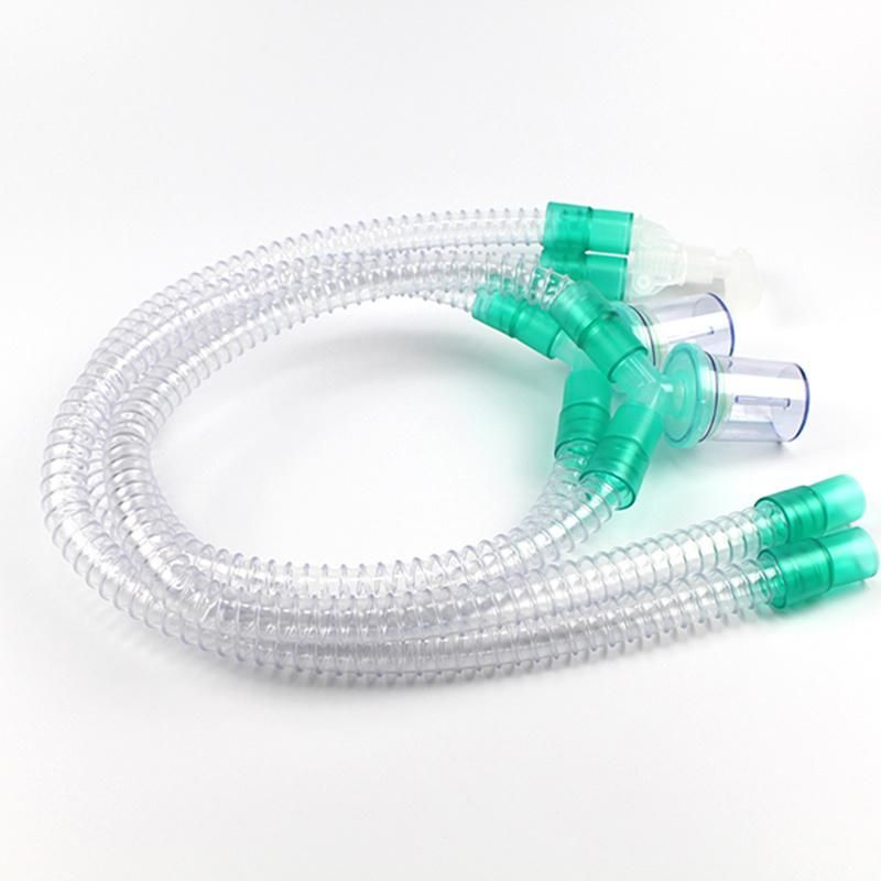 1.8m Adult Smoothbore Anaesthetic Breathing Circuit with Water Traps