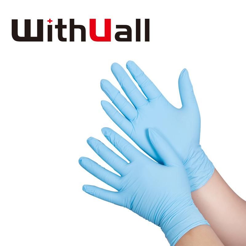 Disposable Synthetic Nitrile Gloves Powder Free for Food Gradeen ISO 374/455 FDA 510K ASTM D5250