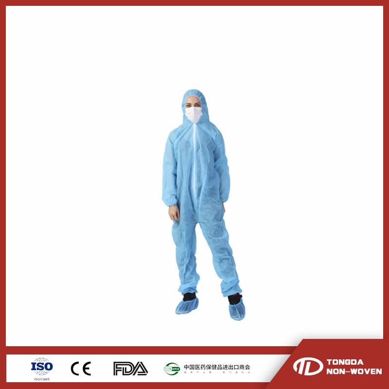 Disposable Waterproof Non Woven Coverall SMS Coverall Safety Microporous Coverall