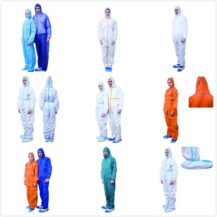 Disposable Safety Protective Clothing Coverall with Hood