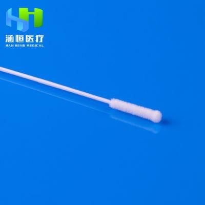 Nasopharyngeal Flocked Swab Sterile Sample Collection Flexible Handle Specimen Nasal Sampling Swab with CE