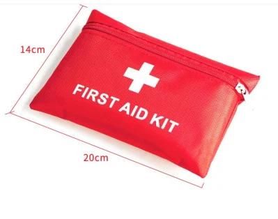 Tactical First Aid Kit for Driving Traveling Outdoor Home Using Red Portable First Aid Kit with Supplies