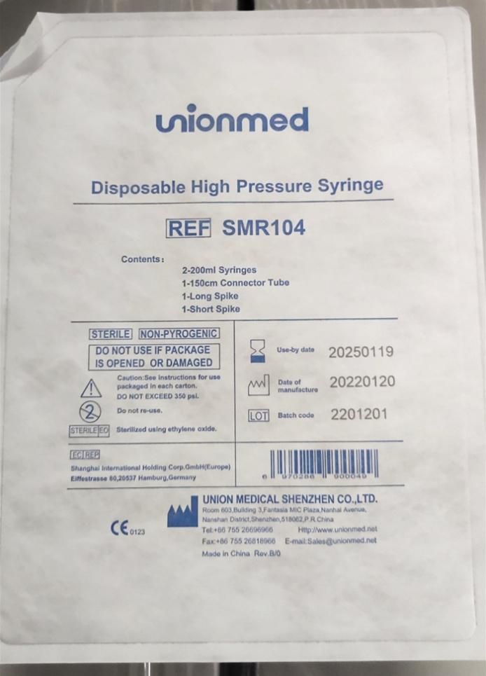 Bayer Sterile Disposable Syringe Stellant Dh CT Dual Syringe Kit