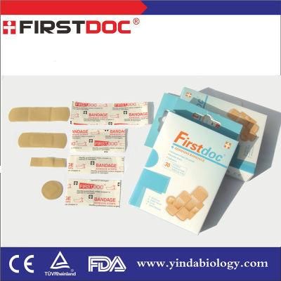 Ce ISO Fad Sterile Round Wound Adhesive Plaster Band Aid 30PCS Package Mixed 4 Size