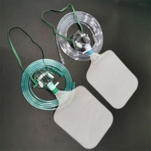 Surgical Facial Oxygen Mask Non-Rebreathing Oxygen Mask (Transparent, Pediatric with Tubing)