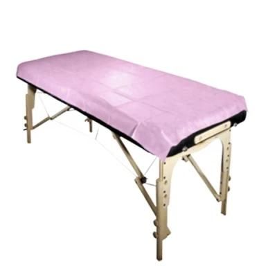 Disposable Non Woven PP PE SMS Bed Sheet Bed Cover/Bed Sheet with Elastic for Beauty Industry