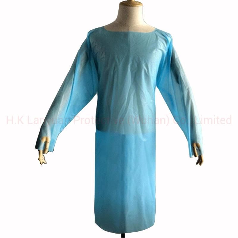 Ly Disposable Plastic Isolation Gown