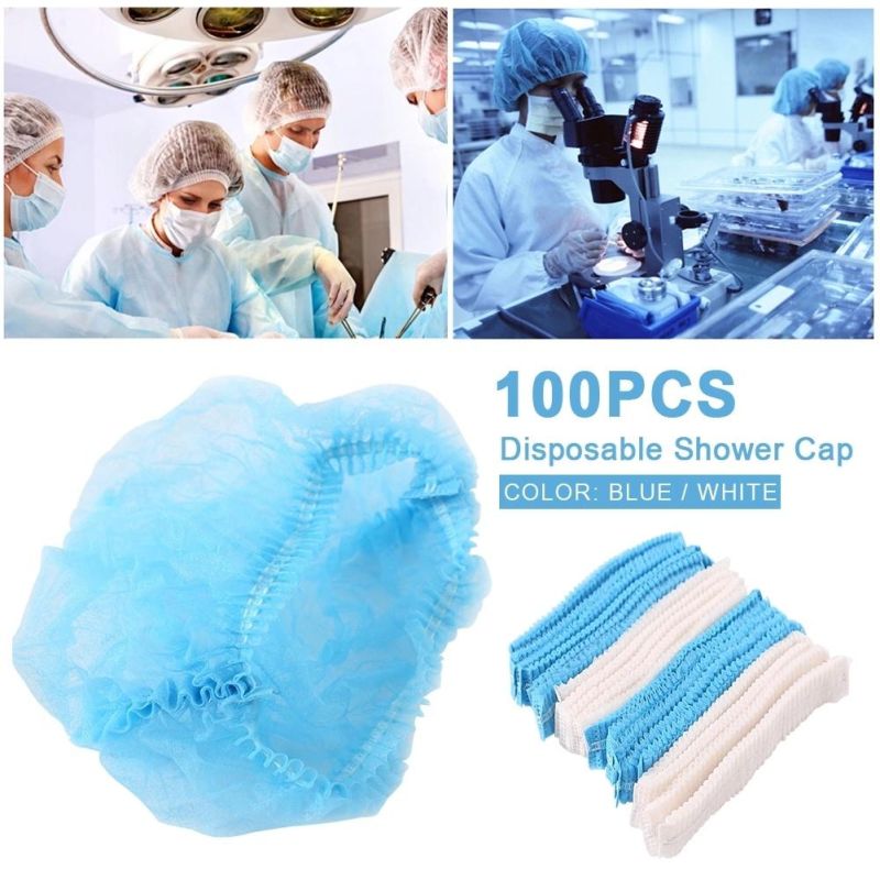 Non-Woven Hair Shower Anti-Dust Shoe Disposable Pleated Cover Cap