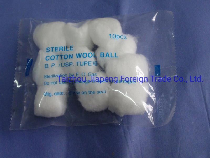 100% Pure Cotton Disposable Absorbent Non-Sterilized and Sterilized Cotton Balls