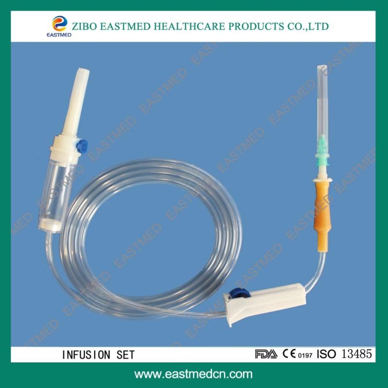 Sterile Infusion Set PE Regulator, Luer Lock, with Needle 21g X 1 1/2