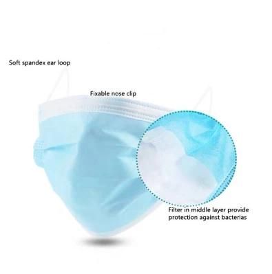Disposable Medical Non-Woven Face Mask with Ear Loop