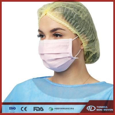 Disposable Protective Facial Surgical/Hospital/Medical/Dental Protective Safety Nonwoven 3ply Face Mask
