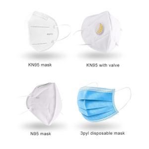 3/4/5ply Mask Us Niosh FDA Kn95 N95 Mask EU Ce Ffp2 with Valve Filter Dust Protect Mask Respirator Bfe 95% 99% Non-Woven Face Mask