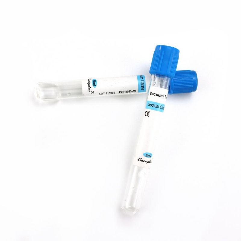 Siny Medical Disposables Sterile Supply Glass or Pet Sodium Citrate Tubes Vacuum Blood Collection Test Tube with CE ISO