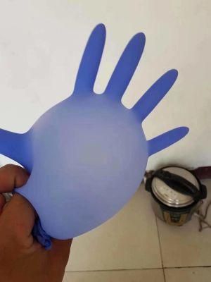 High Quality with CE Blue Color Latex Gloves SGS Protective Disposable Nitrile Gloves En455 Powder Free