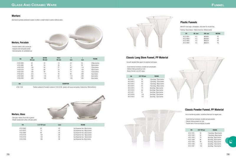 Hot Sale Laboratory Glassware 40mm 50mm 60mm Conical Filter Small Borosilicate Glass Funnel for School Use