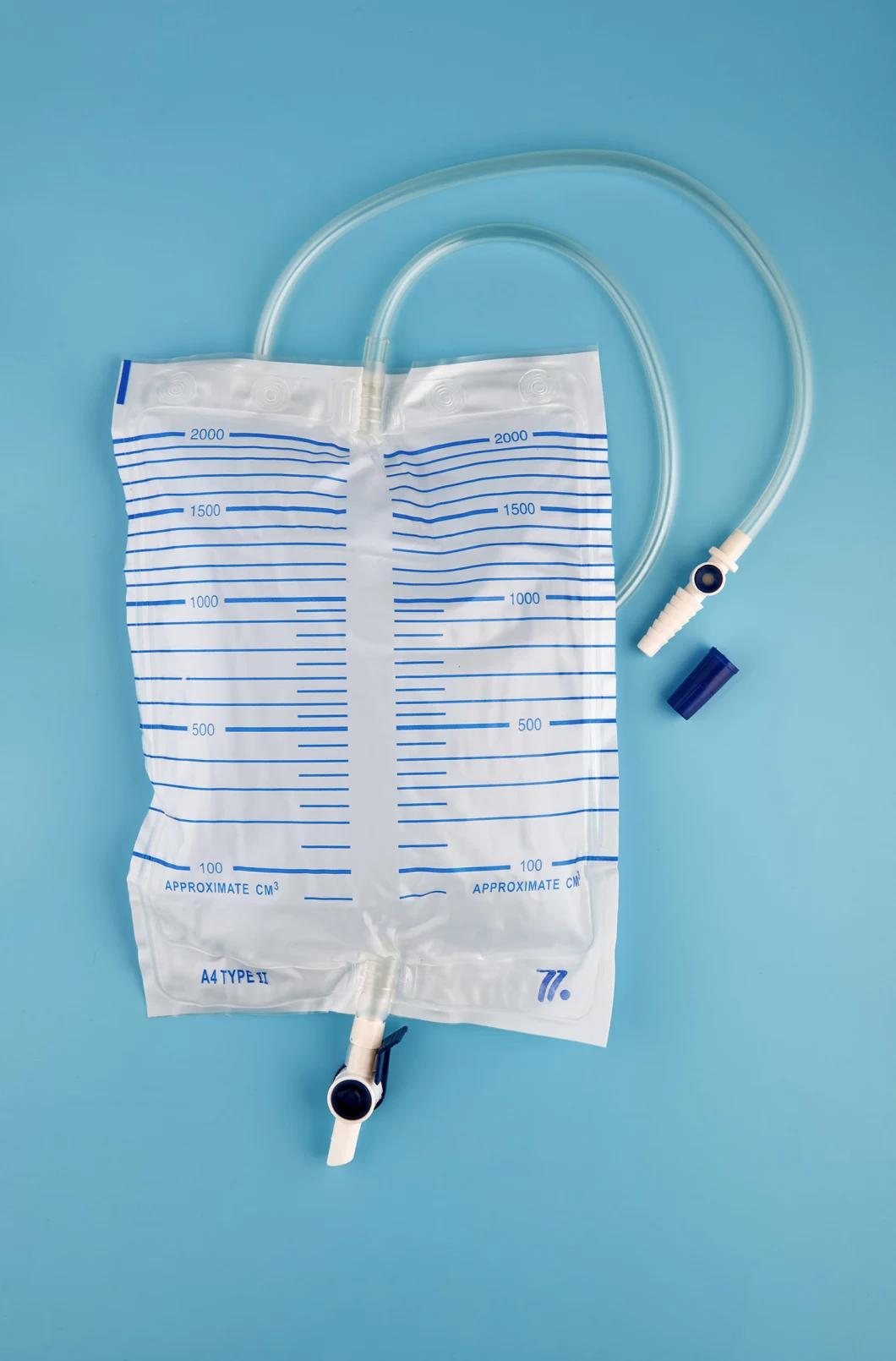 Disposable Meter Scale Type Urine Bag with CE Certificate