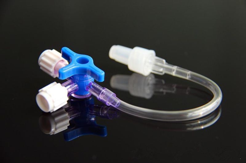 High Quality Medical Disposable Three Way Stopcock with Extension Tube