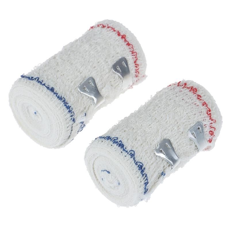 5cmx4m 7.5cmx4.5m Disposable Cotton Elastic Crepe Bandage with Color Brim