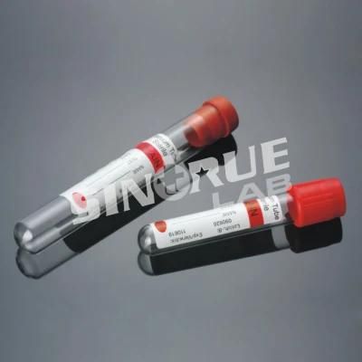 Disposable Medical Red Plain Tube Vacuum Blood Collection Tube