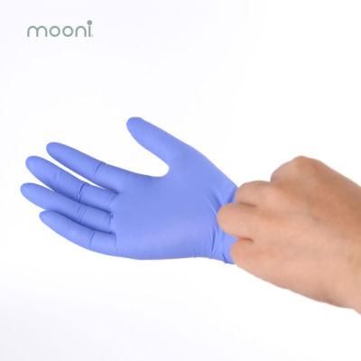 Manufacturers Blue Powder Free Hand Protection Examination Nitrile Gloves Price